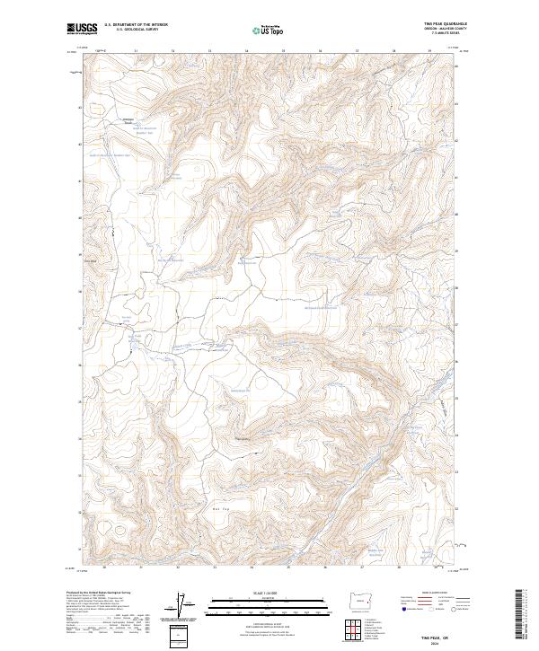 USGS Topographic Map – Tims Peak