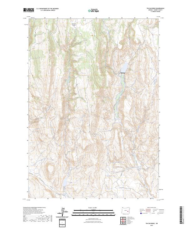 USGS Topographic Map – Tin Can Ridge