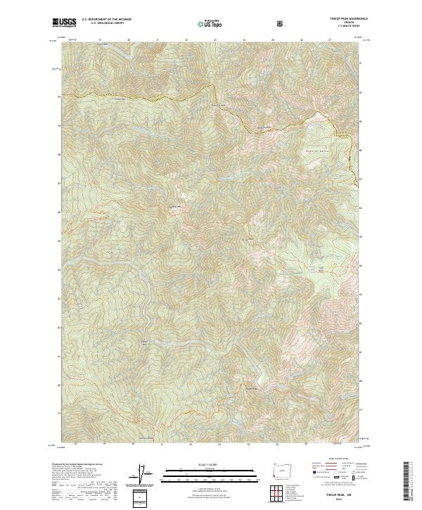 USGS Topographic Map – Tincup Peak