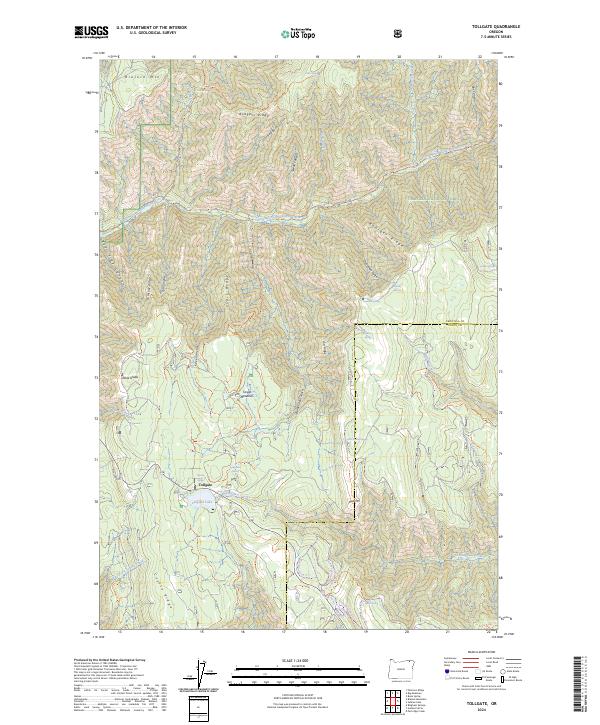 USGS Topographic Map – Tollgate