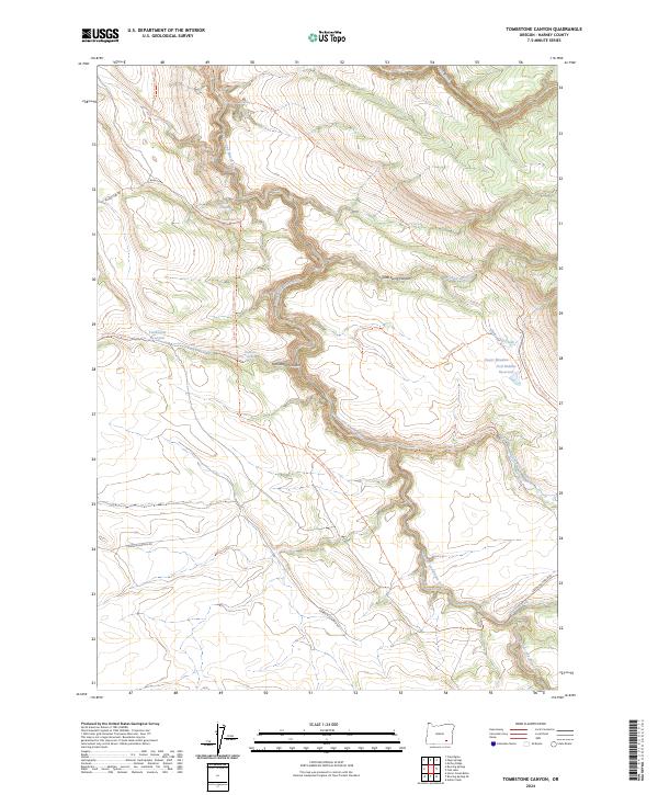 USGS Topographic Map – Tombstone Canyon