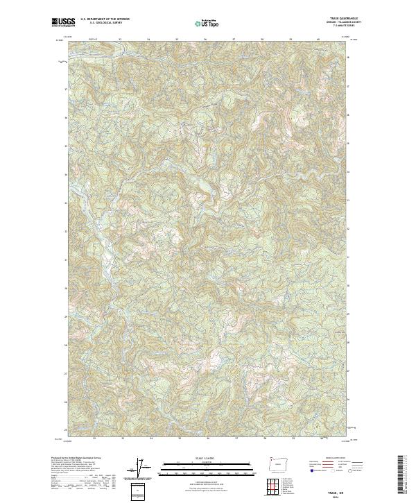 USGS Topographic Map – Trask