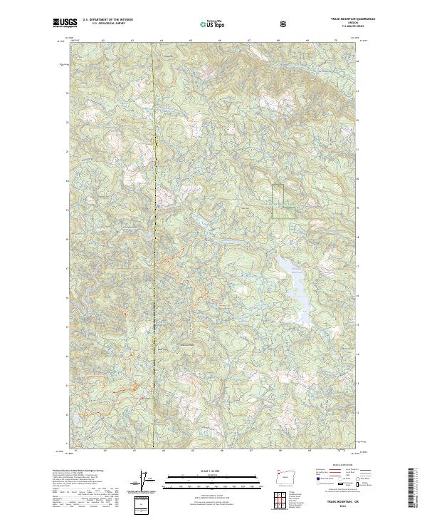 USGS Topographic Map – Trask Mountain