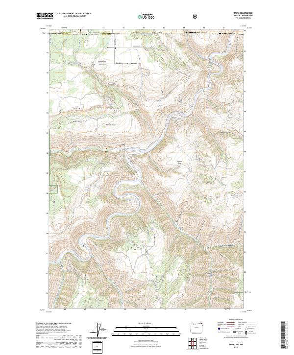 USGS Topographic Map – Troy