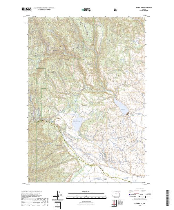 USGS Topographic Map – Tucker Flat