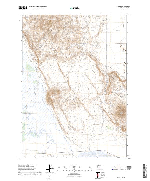 USGS Topographic Map – Tuff Butte