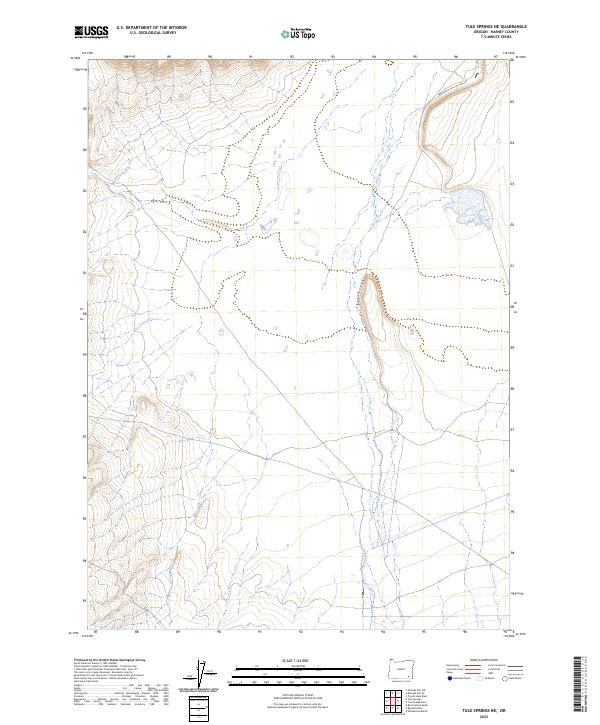 USGS Topographic Map – Tule Springs NE