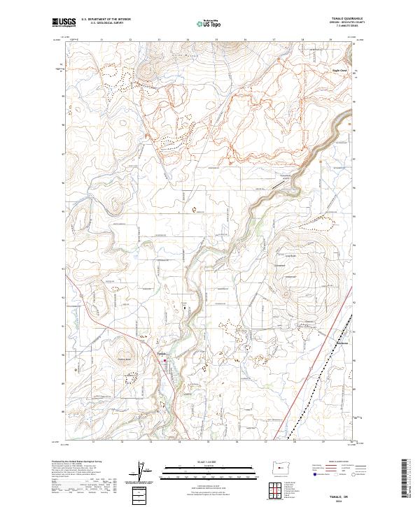 USGS Topographic Map – Tumalo