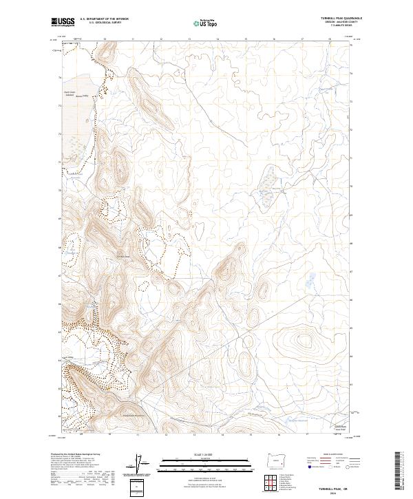 USGS Topographic Map – Turnbull Peak