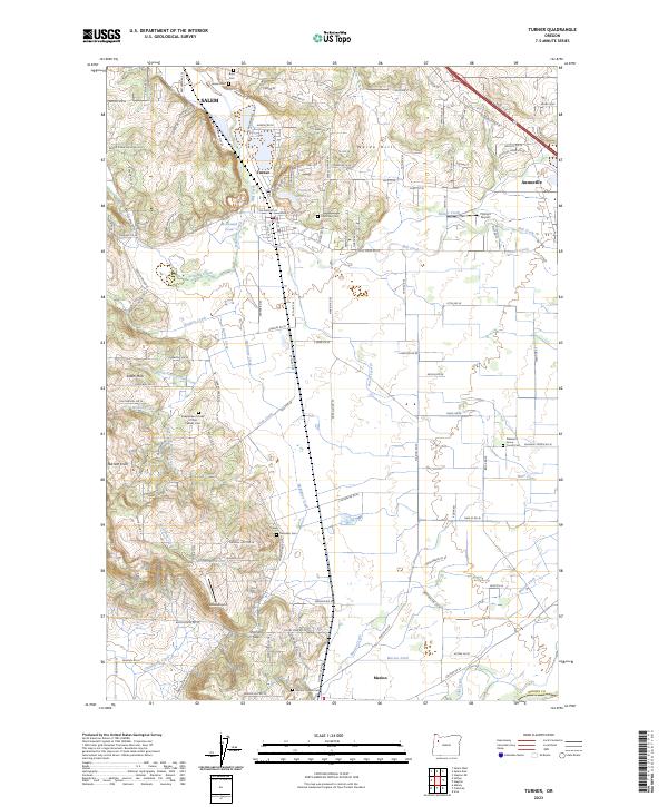 USGS Topographic Map – Turner