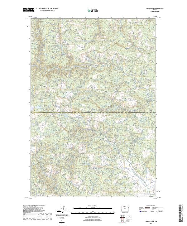 USGS Topographic Map – Turner Creek