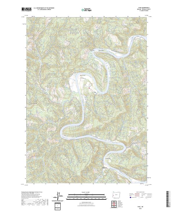 USGS Topographic Map – Tyee