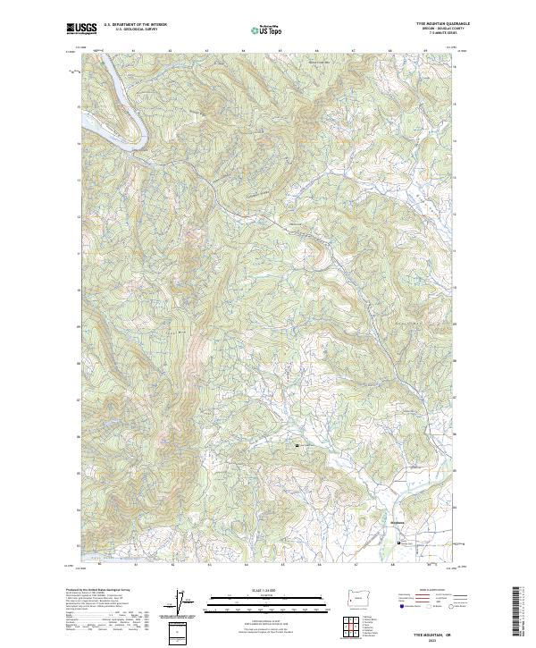 USGS Topographic Map – Tyee Mountain