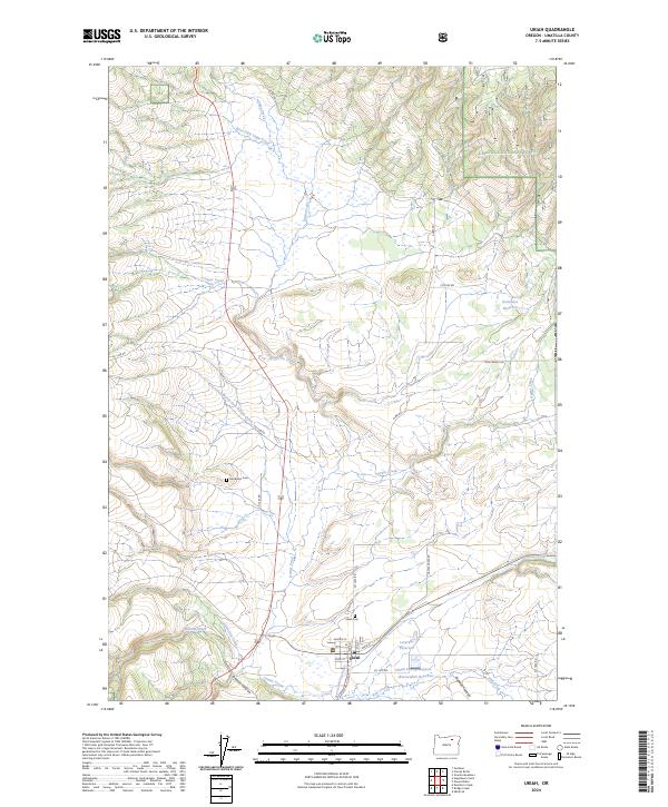 USGS Topographic Map – Ukiah