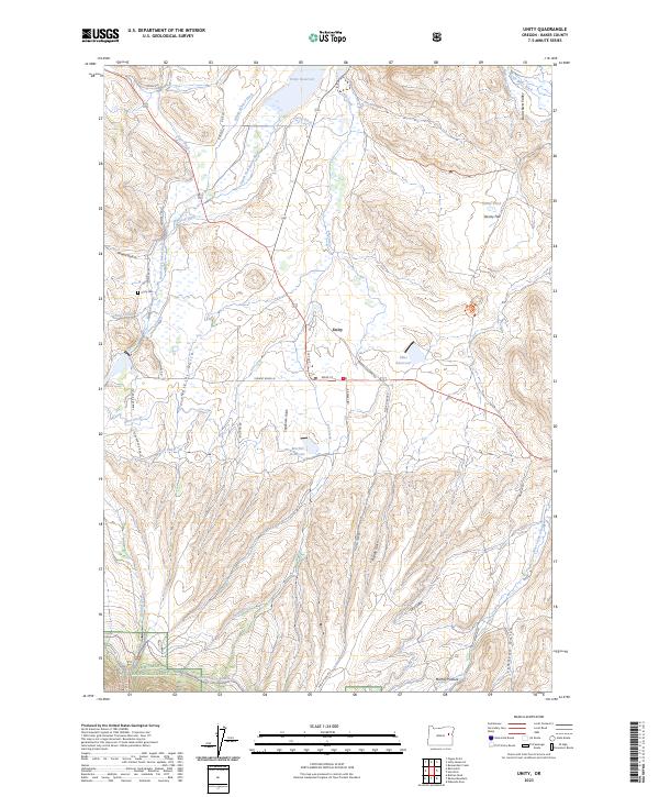 USGS Topographic Map – Unity