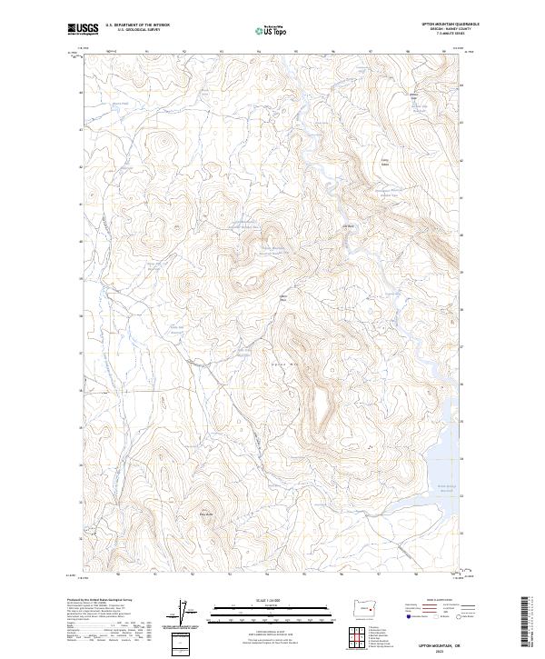 USGS Topographic Map – Upton Mountain