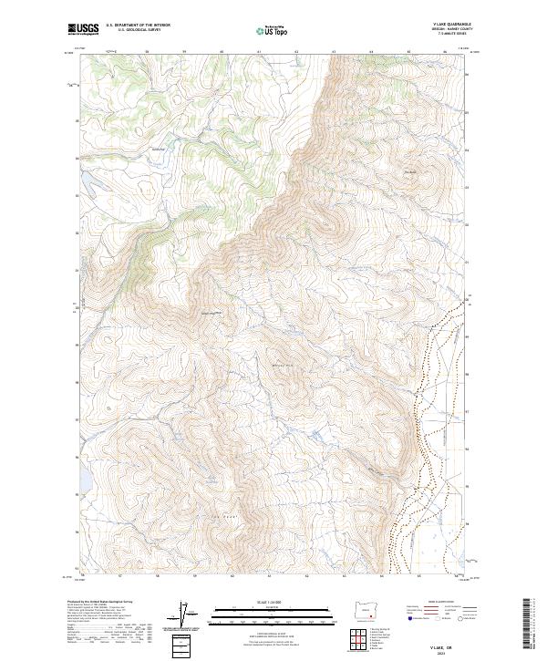 USGS Topographic Map – V Lake