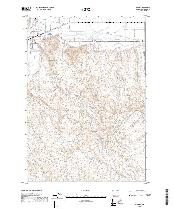 USGS Topographic Map – Vale East