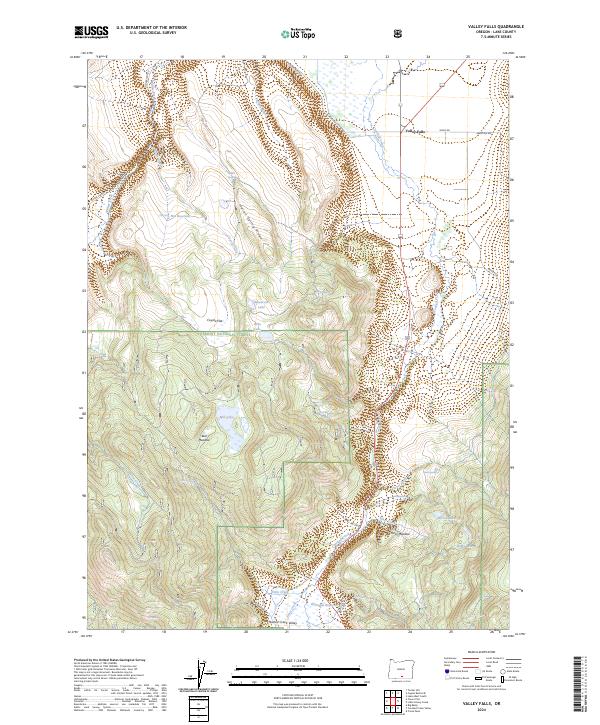 USGS Topographic Map – Valley Falls