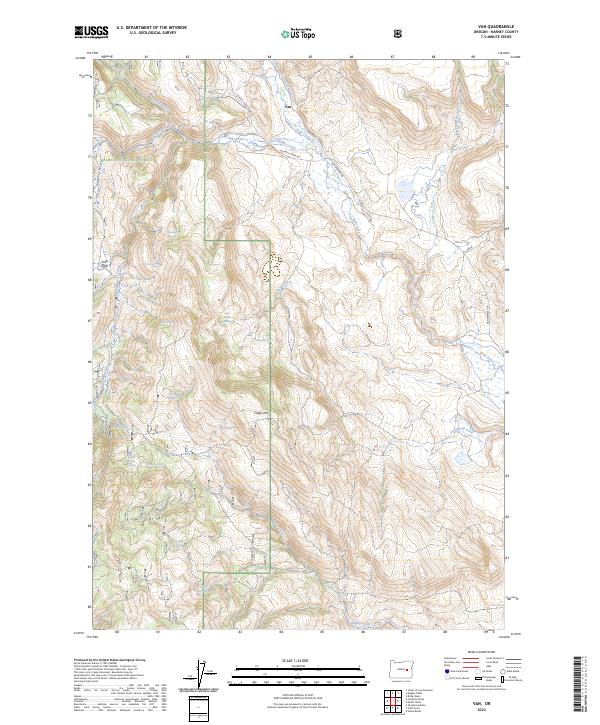 USGS Topographic Map – Van