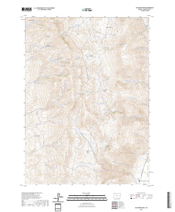 USGS Topographic Map – Van Horn Basin
