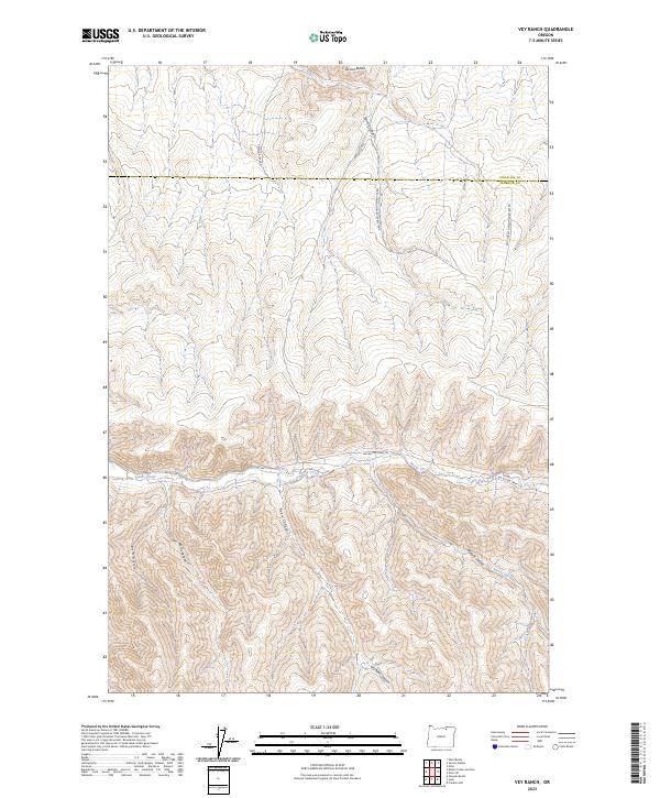 USGS Topographic Map – Vey Ranch