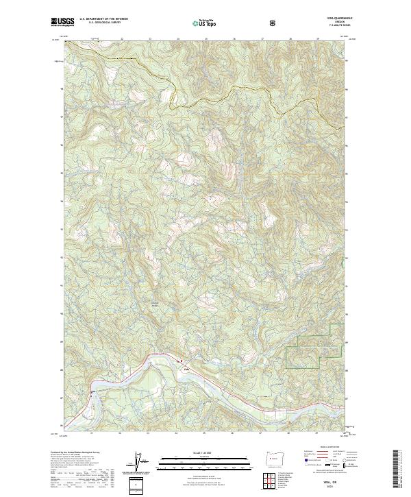 USGS Topographic Map – Vida