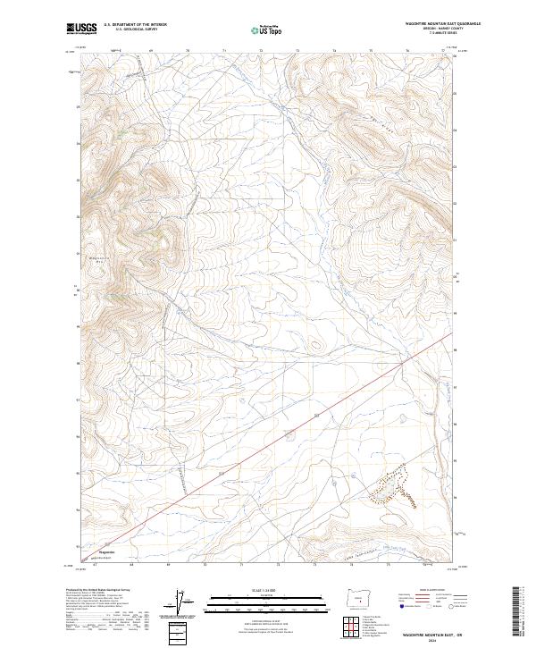 USGS Topographic Map – Wagontire Mountain East