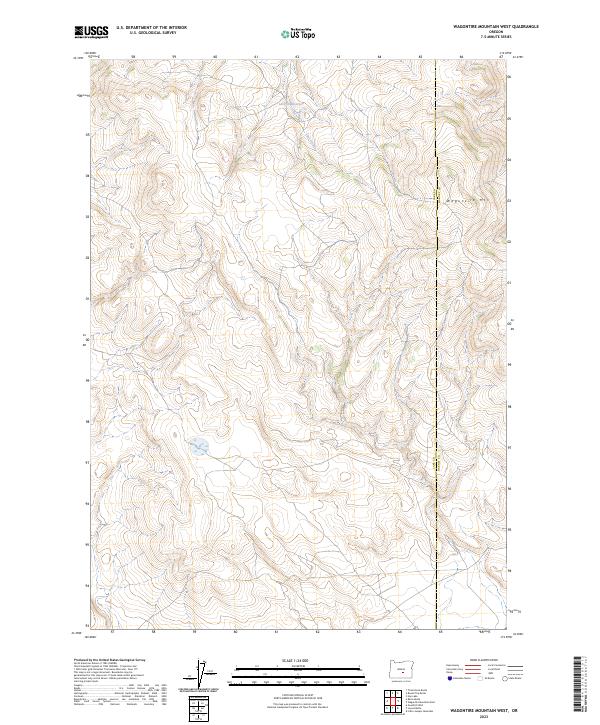 USGS Topographic Map – Wagontire Mountain West