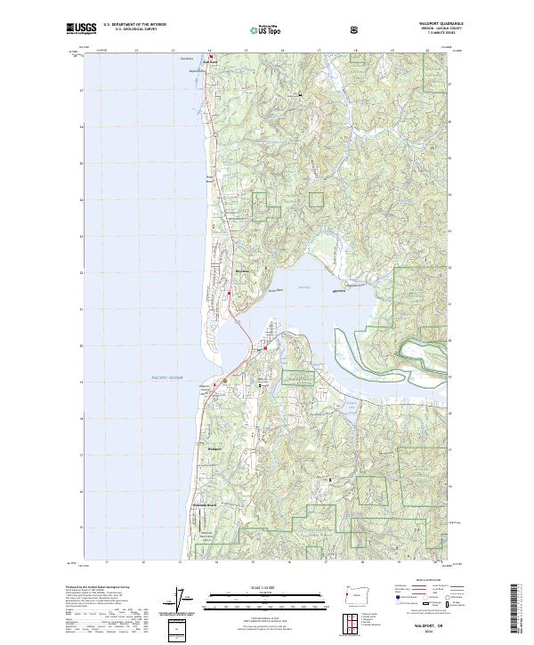 USGS Topographic Map – Waldport