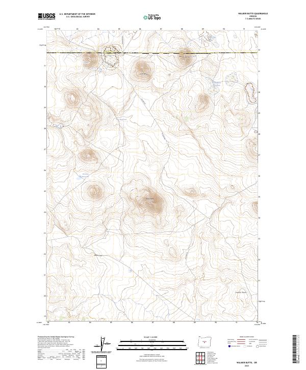 USGS Topographic Map – Walker Butte