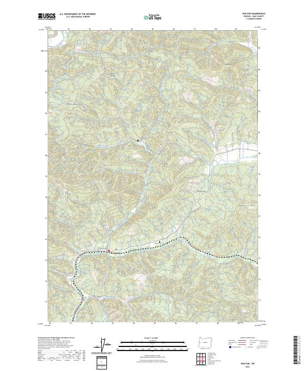 USGS Topographic Map – Walton