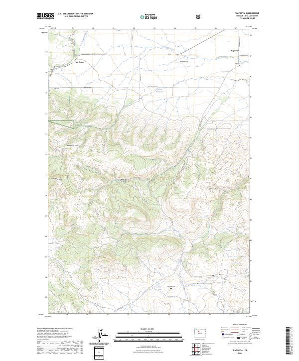 USGS Topographic Map – Wapinitia