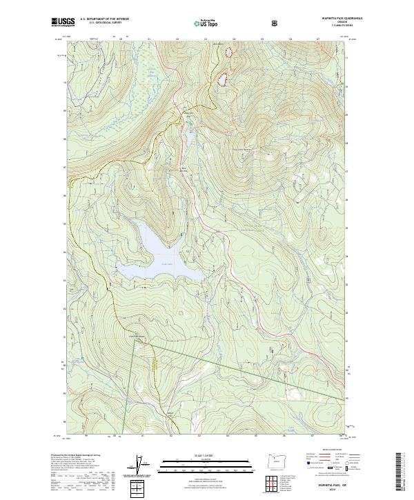 USGS Topographic Map – Wapinitia Pass