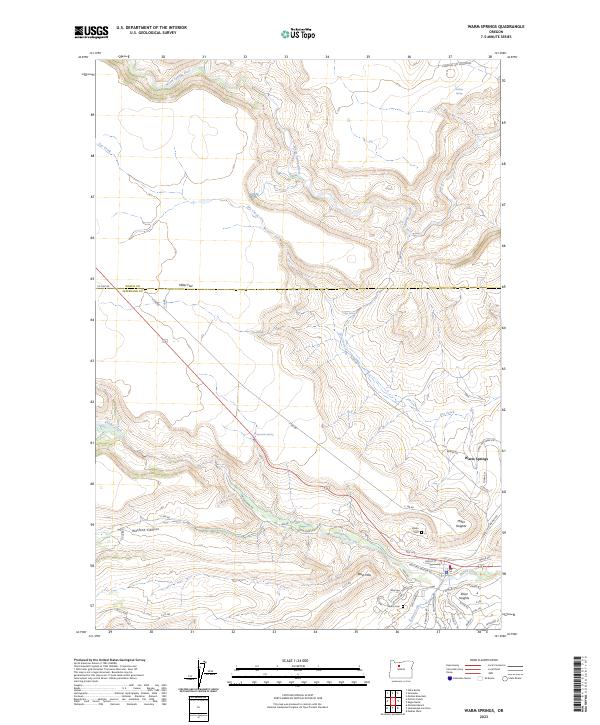 USGS Topographic Map – Warm Springs