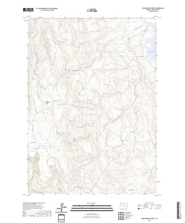 USGS Topographic Map – Warm Springs Creek