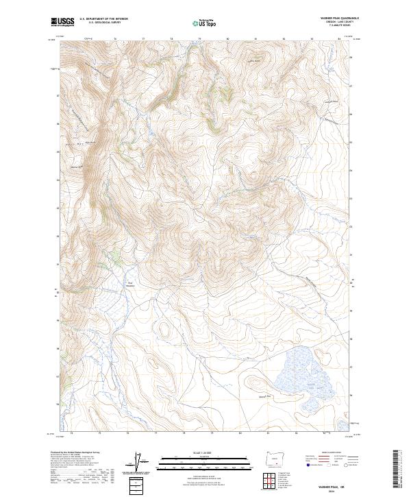 USGS Topographic Map – Warner Peak