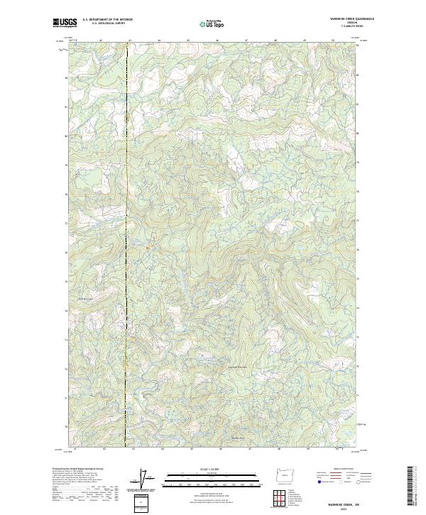 USGS Topographic Map – Warnicke Creek