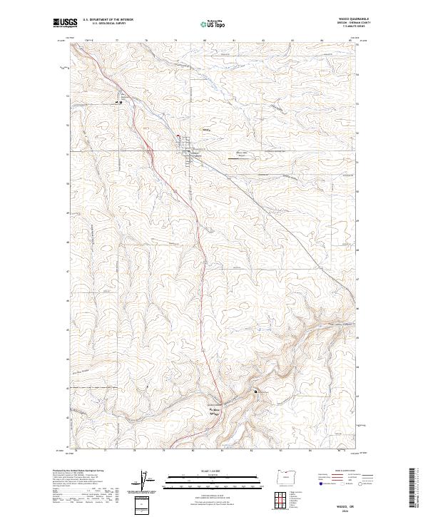 USGS Topographic Map – Wasco