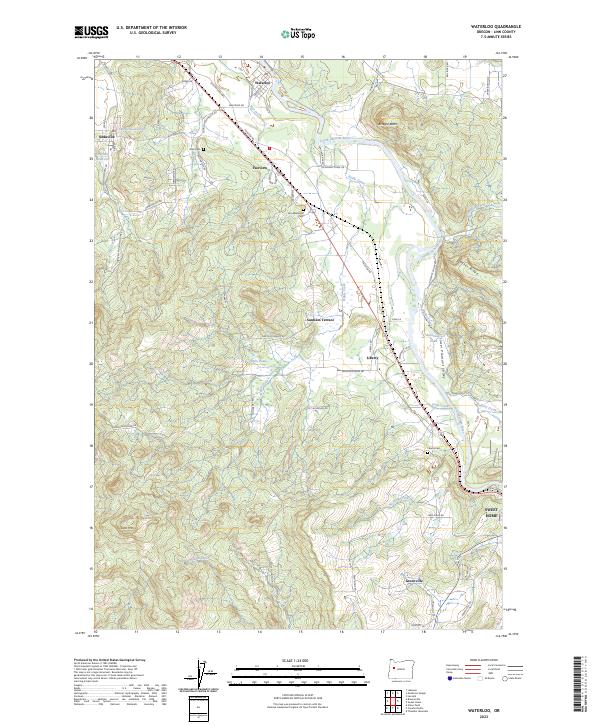 USGS Topographic Map – Waterloo
