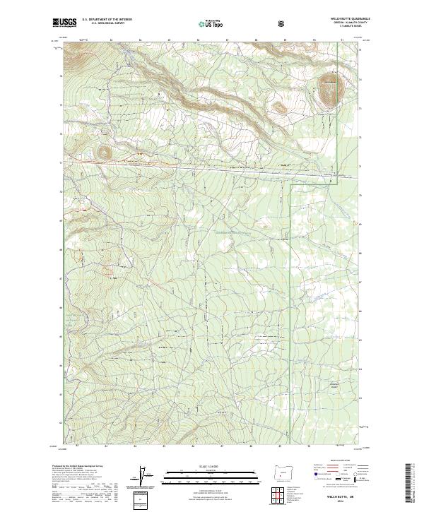 USGS Topographic Map – Welch Butte