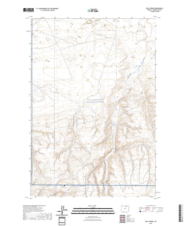 USGS Topographic Map – Well Spring