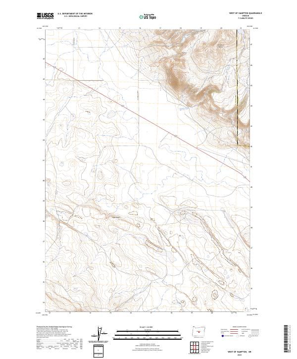 USGS Topographic Map – West of Hampton
