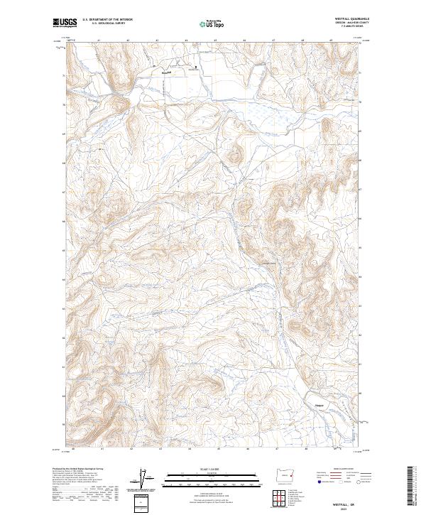 USGS Topographic Map – Westfall