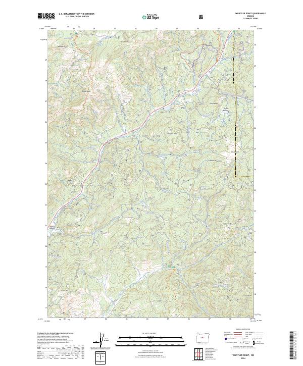 USGS Topographic Map – Whistler Point