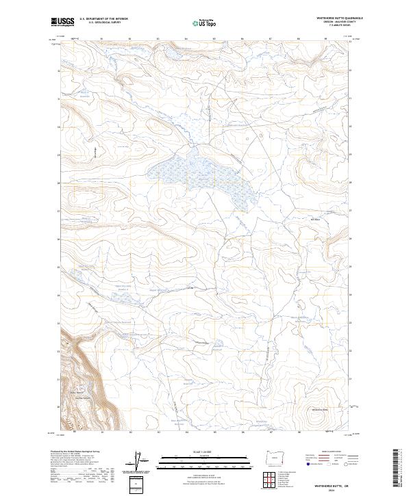 USGS Topographic Map – Whitehorse Butte