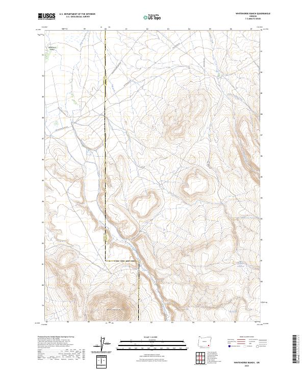 USGS Topographic Map – Whitehorse Ranch