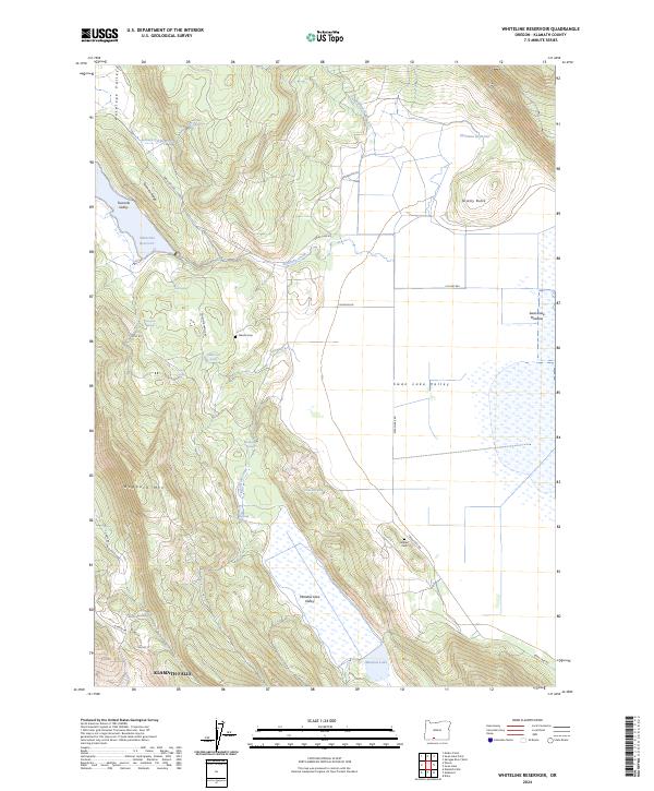 USGS Topographic Map – Whiteline Reservoir
