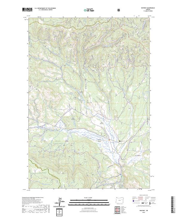USGS Topographic Map – Whitney