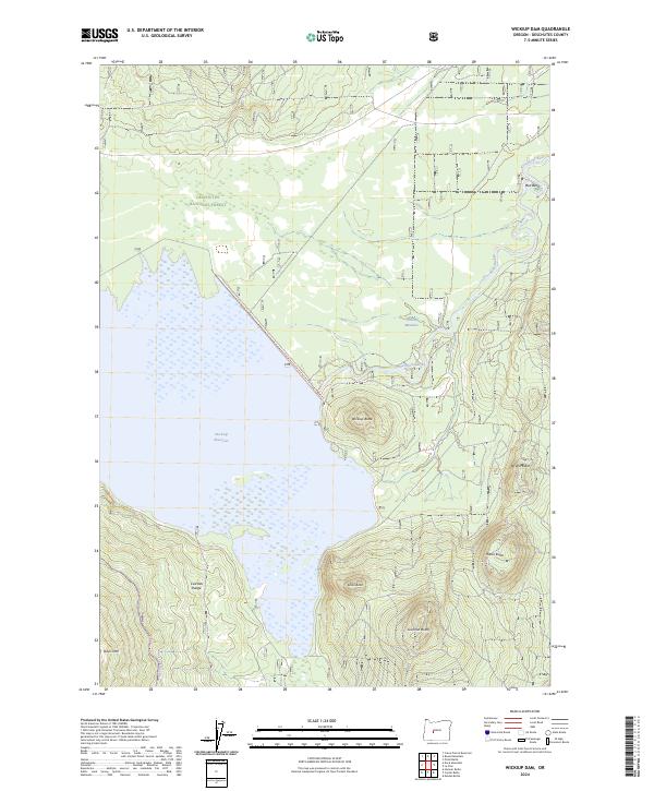 USGS Topographic Map – Wickiup Dam